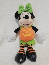 Disney Minnie Mouse Plush 14" in Halloween Pumpkin Costume from Disney Store