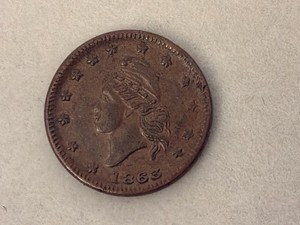 1863 Civil War Token Army & Navy Liberty Head Copper Circulated