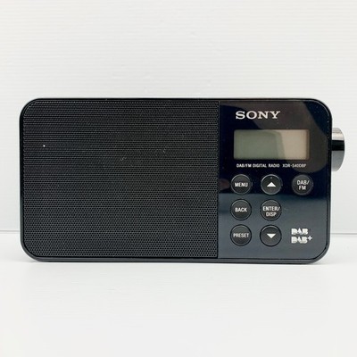 Sony FM & DAB DAB+ Portable Digital Radio XDR-S40DBP Black Very Good Condition