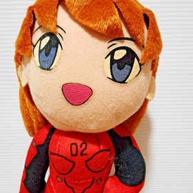 Neon Genesis Evangelion Asuka Langley Plush Toy SEGA 1995 Toy Japan Plug Suit