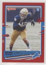 2020 Panini Donruss Rookie Press Proof Red Julian Okwara #294 0c6
