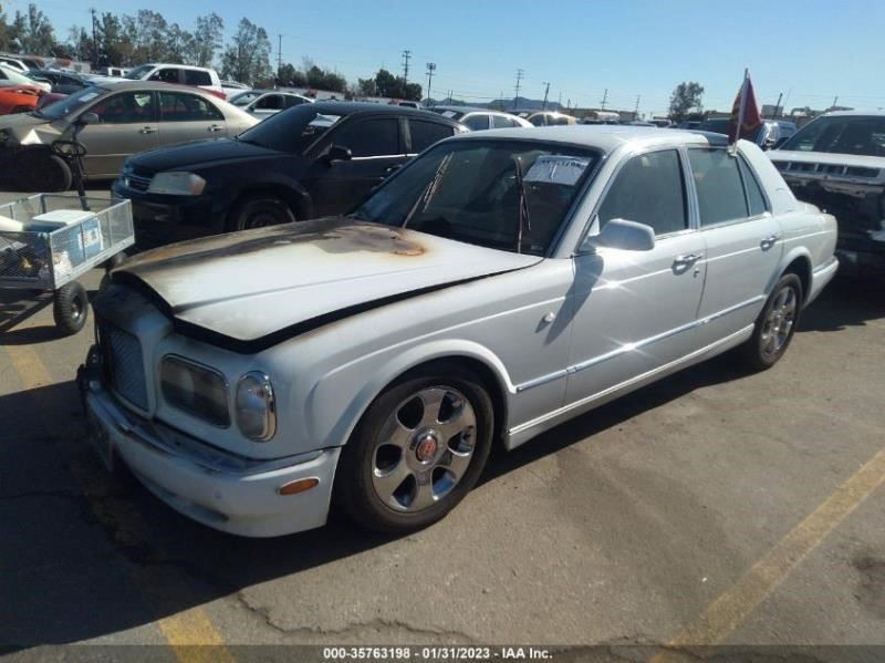 00-07 Bentley Arnage Left Front Door White 