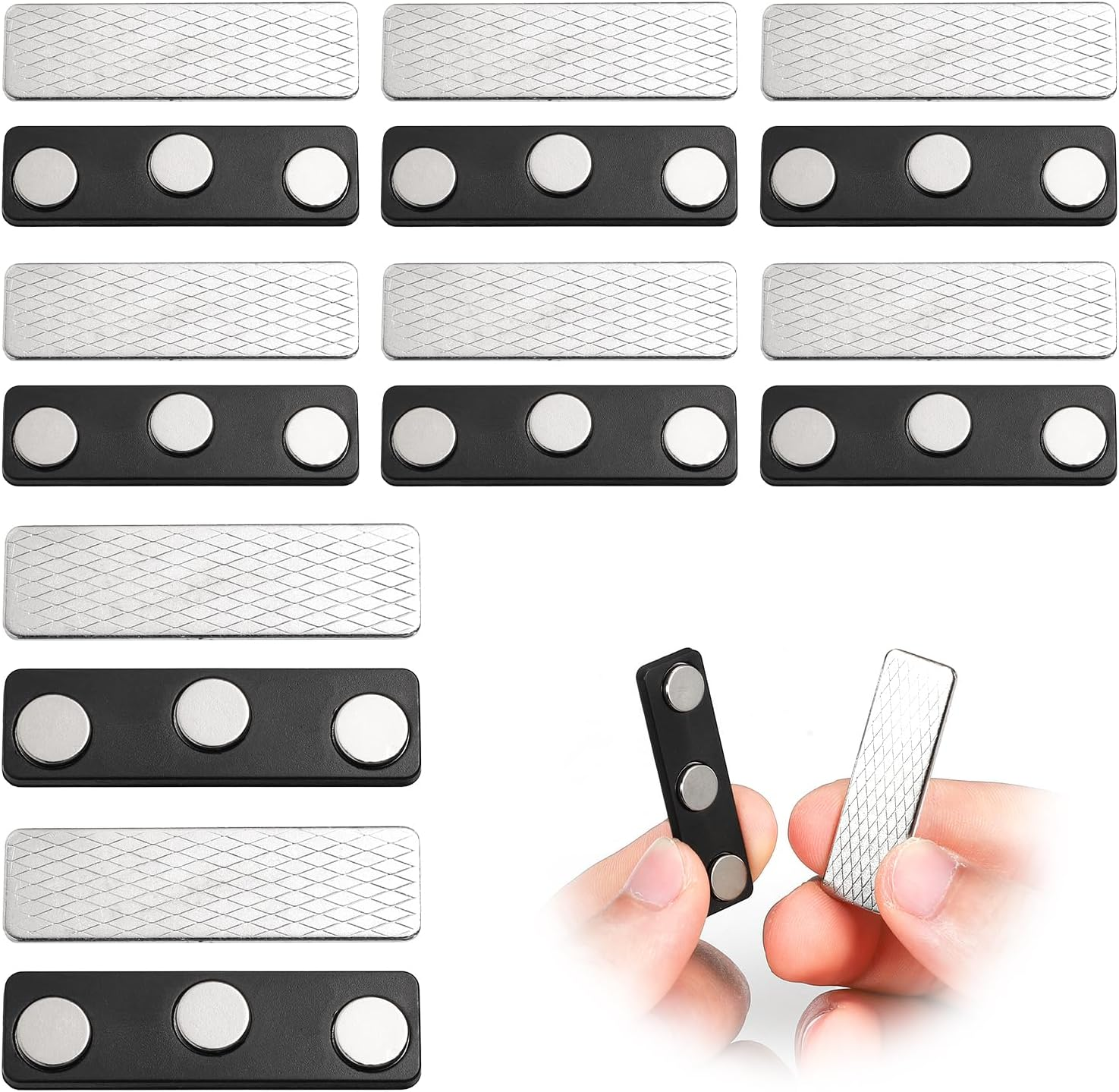 8 Pairs Magnetic Curtain Closure, Blackout Blind Accessory for Window Blinds Cur