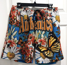 Authentics Clothing Streetwear Colorful Shorts Large Elastic Waist