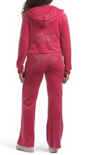 Juicy Couture Velour Track Set Vixen Pink Size M NWT