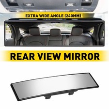 240mm Brand Wide Flat Interior Clip On Rear View Clear Mirror Universal Auxito