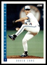 1993 Score David Cone Toronto Blue Jays #654