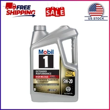 Mobil 1 Extended Performance High Mileage Full Synthetic Motor Oil 5W-20, 5 Quar