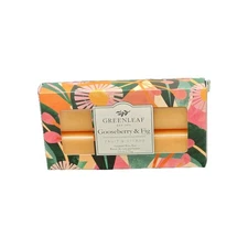 Greenleaf Gooseberry & Fig Fruit Citrus Scented Wax Bar 2.6 oz 6 blocks New 