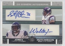 2007 Topps Co-Signers Steve Hutchinson Walter Jones #CSA-HW Auto HOF 0l1