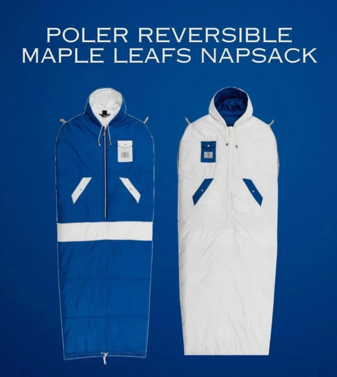 NHLxPoler Stuff Napsack Toronto Maple Leafs M Blue & White Reversible FAST SHIP!