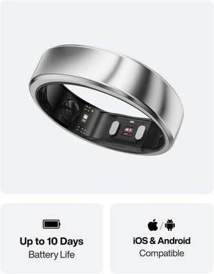 RingConn Gen 2 Air Ultra-Thin AI Smart Ring 10-Day Battery Fitness/Sleep Size 11