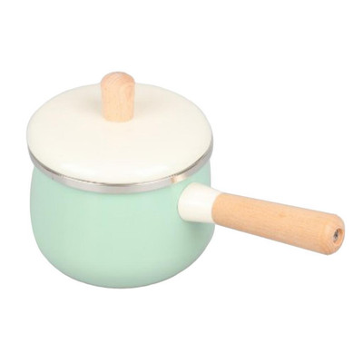 Emaille kleiner Soßenpfanne Soßentopf, , Milchtopf, Butterwärmer,