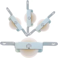 TOYANDONA Pack Patio Umbrella Sliding Roller Replacement Parts Steel Single... 