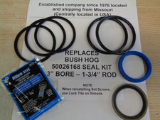 REPLACES  BUSH HOG 50026168 CYLINDER SEAL KIT - 3" BORE & 1-3/4" ROD