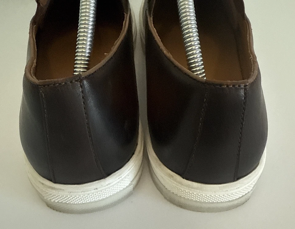 Mocasines sin cordones Bacon Bucci Sport de cuero marrón para hombre talla 12 Foto 4 de 4