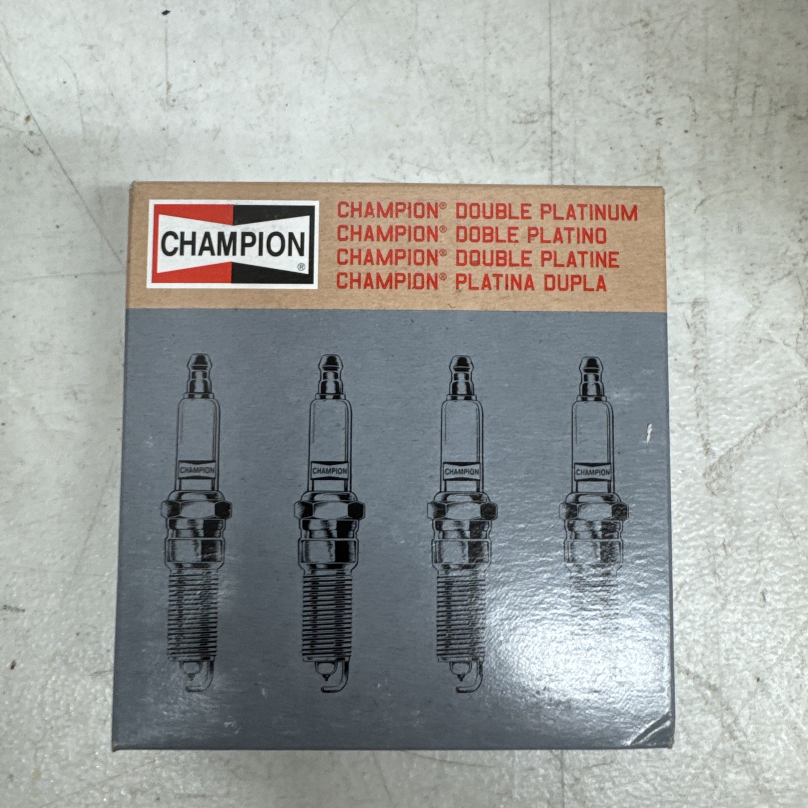 4 Champion Spark Plugs Double Platinum Power #7570 NEW
