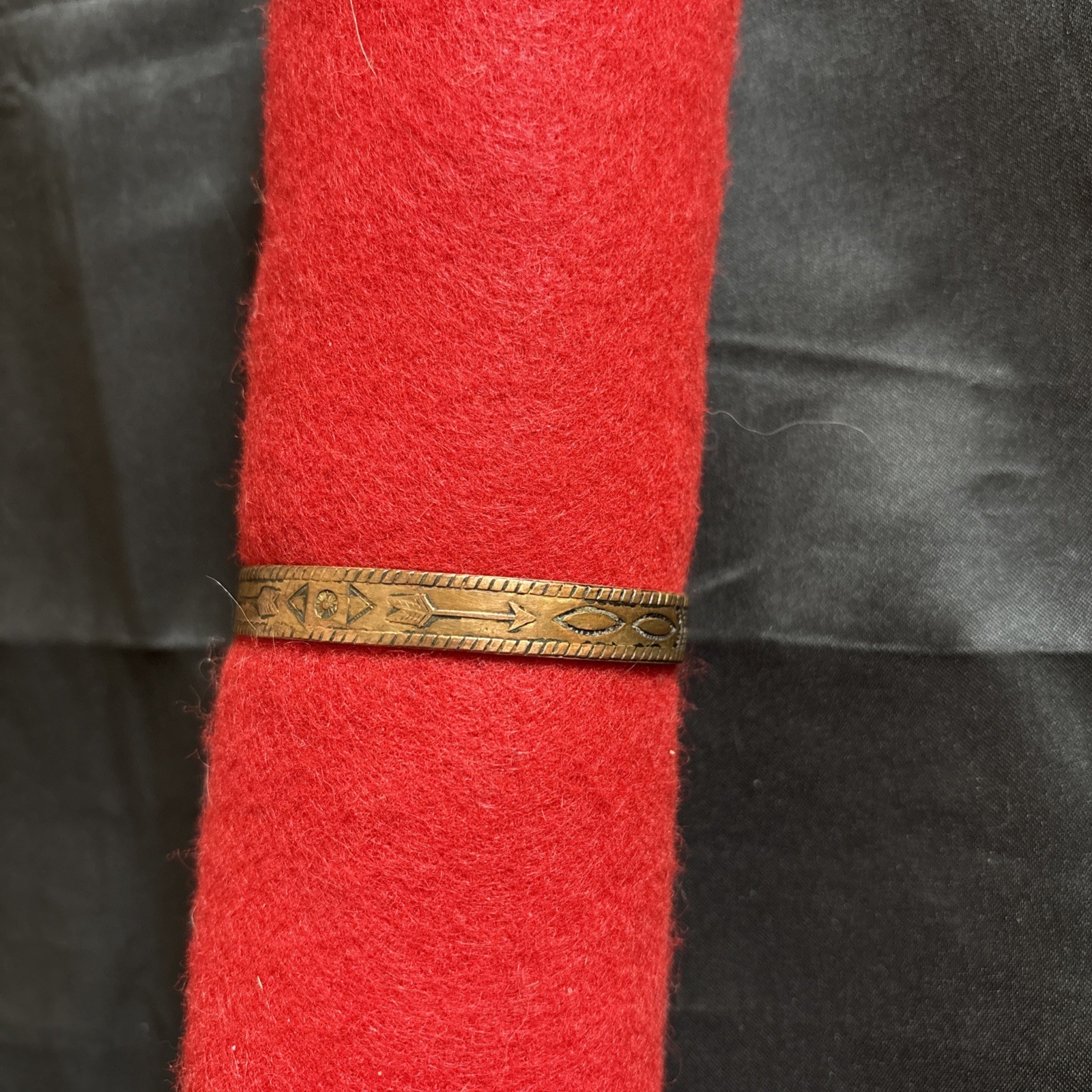 Native American STHWST SOLID COPPER cuff bracelet… - image 5