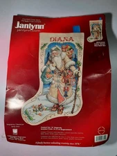Janlynn 023-0340 Father Winter Counted Cross Stitch Christmas Stocking Kit