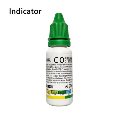 Aquarium CO2 Indicator Solution Monitor Plants Grass CO2 System Concentration Fi