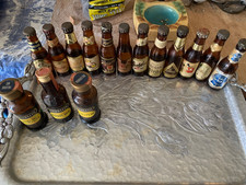 Vintage 1950s–60s 15 Mini Beer & Cocktail Bottle Collection-Jax, PBR, Eastside