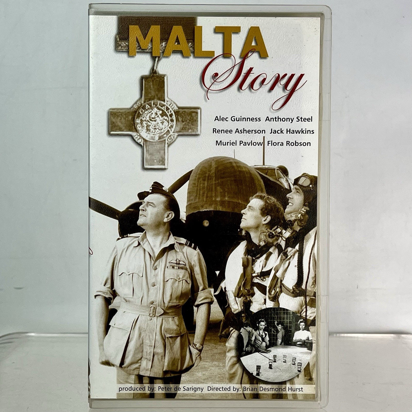 THE MALTA STORY Video Tape VHS CASSETTE PAL 1953 Alec Guinness Jack Hawkins
