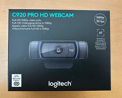 Logitech C920 HD PRO Webcam   Full HD 1080p, USB, Autofokus, Stereo-Mikro, NEU