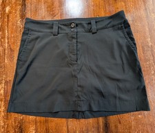 Nike Golf Dri-Fit Skort Womens Size 14 Black Lightweight Activewear Casual