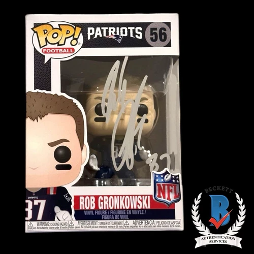 Rob Gronkowski Signed Funko Pop #56 BAS Beckett COA Patriots Autograph Gronk
