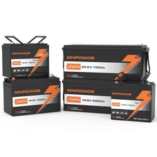 12V 100Ah 200Ah LiFePO4 Battery Rechargeable G24 Lithium Iron Phosphate Battery