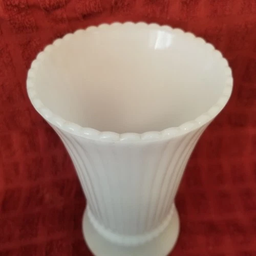 Milk Glass, EO Brody Co. Vintage Floral Vase - Classy and Elegant 1950s