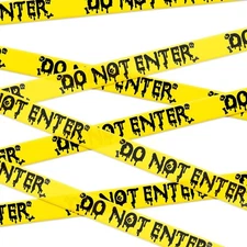 Halloween Decorations Caution Tape,Do Not Enter Yellow And Black yellow-black 