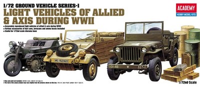 13416 ACADEMY 1/72 Light vehicles of Allied & Axis WWII