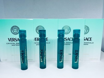 Versace Crystal Emerald Pour Femme EDP 1ml x 4 Perfume Sample Spray