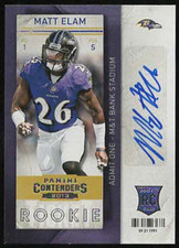 2013 Panini Contenders MATT ELAM 
