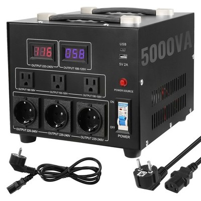 5000W Voltage Converter Transformer Step Up/Down 220V-110V /110V-220V CE
