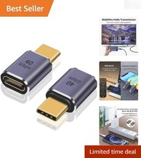 Powerful USB C Male to Female Extender 2-Pack: 8K Video  Fast Data Transfer