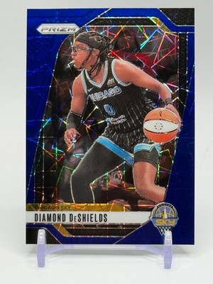 2024 Panini Prizm WNBA - Diamond DeShields #8 Blue Velocity Prizm