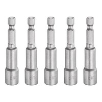 "5 StüCk Nussausdreher Set 8Mm 1/4\" 2,56\" Magnetisch"