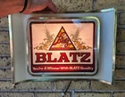 Vintage BLATZ BEER "You're A Winner With Blatz Quality" Lighted Plastic Bar Sign