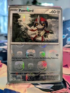 Pawniard 064/086 Master Ball Reverse Holo Black Bolt Pokemon Card TCG NM