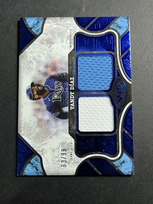 2025 Topps Tier One Yandy Diaz Jersey Blue Foil #/99 Rays