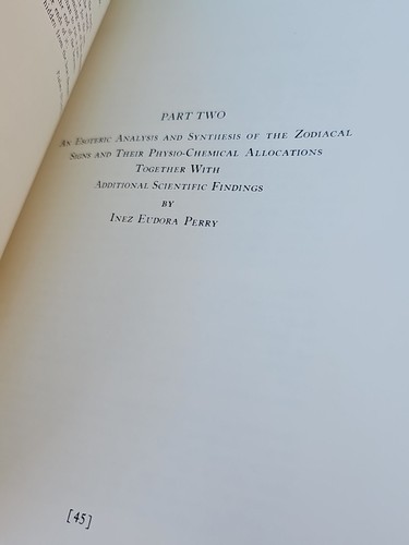 The Zodiac and the Salts of Salvation 2 Parts by Carey and Perry Hardcover DJ - Picture 9 of 12