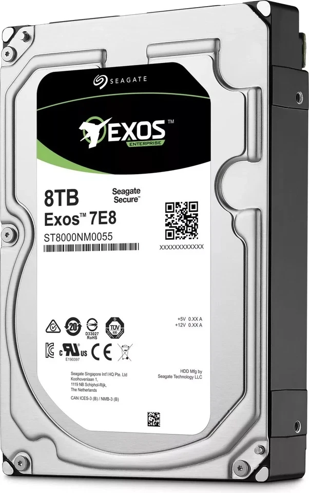SEAGATE EXOS 8TB 3.5" SAS HDD Festplatte ST8000NM0075 Enterprise 7E8 FW E004 - Bild 2 von 4