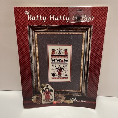 NEW Just Nan, Batty Hatty & Boo Sampler Pattern 2001 With Spider Bead