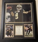 Pre-Super Bowl Drew Brees Saints Framed Man Cave Display Garage Sale Find Large — photo 1