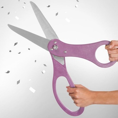 20 Inch Large Grand Opening Scissors - Giant Light Pink Scissors