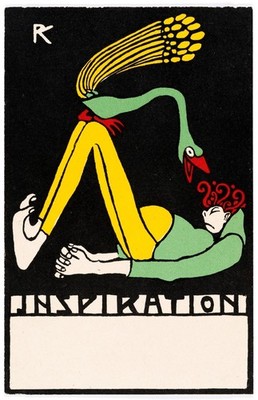 Wiener Werkstatte Vintage Wall Art Poster Print Austrian Postcard Art Decor