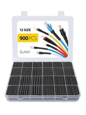 900PCS Wire Heat Shrink Tubing Kit, Industrial Heat-Shrink Tubing for Wires, 2:1