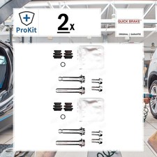 2x ORIGINAL® Quick Brake Führungshülsensatz, Bremssattel Vorne für Mazda